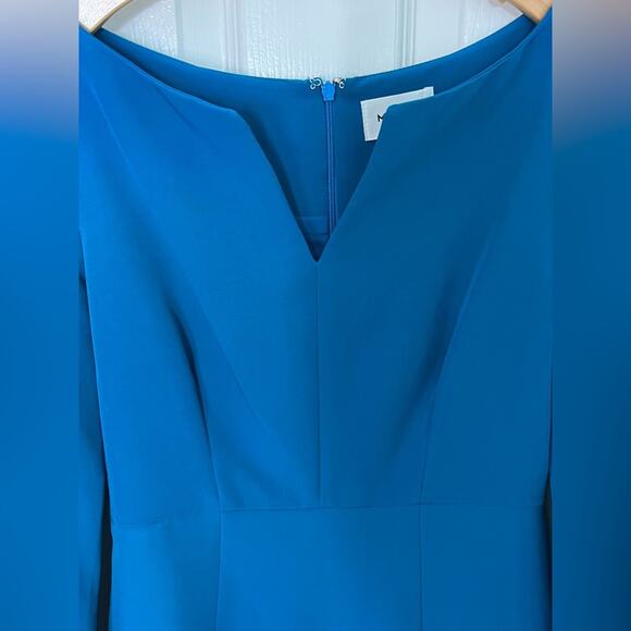 Milly Blue Molly Italian Cady Mini Dress 4 - Picture 3 of 7